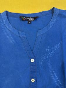 Blue Printed Night Suit
