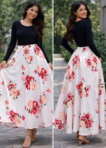 Floral Print Skirt