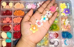 Assorted Flower Charms for Crafts & Jewellery