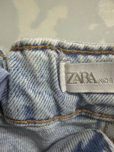 Washed Denim Skirt