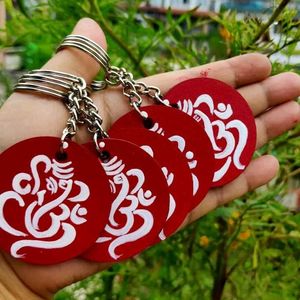 Ganesh Om Keychain Set