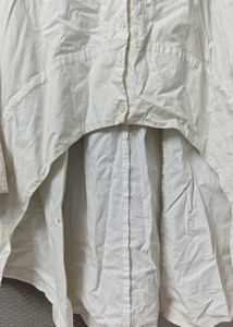 Chic Asymmetrical White Button-Up Shirt
