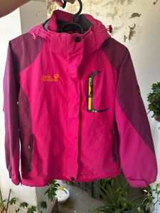 Jack Wolfskin Pink Hooded Jacket