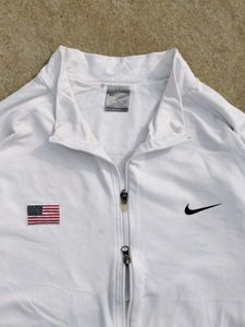 Nike White USA Track Jacket