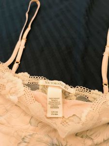Victoria Secret Floral Lace Trim Slip Dress