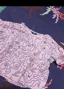 max baby pink Top