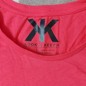 Kook n keech branded new Sequinns pink tshirt size medium