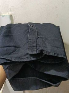 Louis Philippe Men's Black Shirt