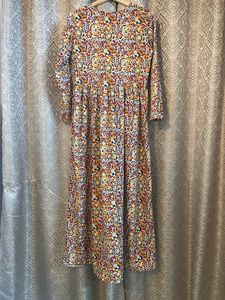 Bohemian Maxi Dress with Vibrant Floral Print
