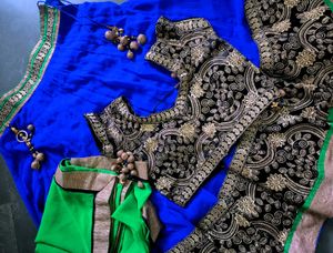 Blue Green Lehenga Choli 🔷