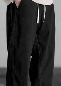 Corduroy Drawstring Casual Pants