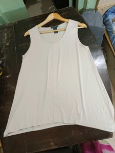 Sleeveless Beige Tunic Top