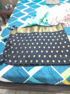 Designer Embroidered Blouse With Skirt And Dupatta