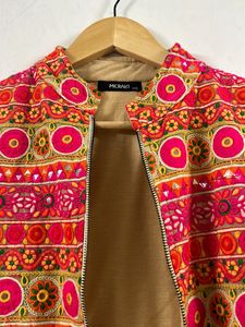 Multicoloured Ethnic Short Jacket