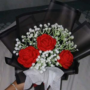 Crocheted Flower Bouquet