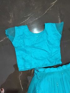 Sky blue Lahenga with duppata