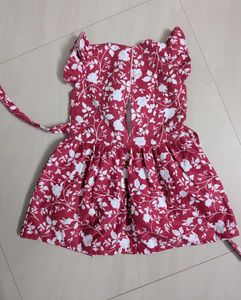 Cute Floral Print Girl's Dress