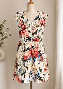 Floral Print Mini Dress