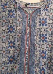 Bohemian Print Tunic Top