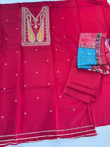Embroidered suit material