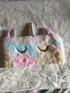 Fluffy Unicorn makeup pouch