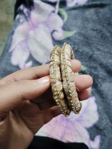 Handcrafted Embroidered Bangles (Set of 2)