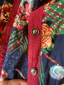 Floral Print outlayering piece