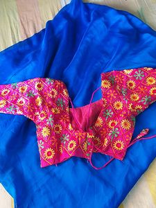 New Sare With Stiched Blouse