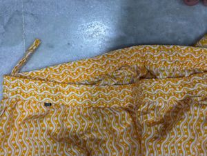 Elegant Yellow Printed Kurta Set