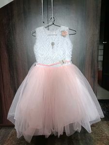 pink net frock