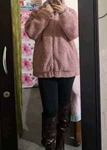 Pink Teddy Coat