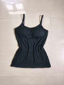 Black Camisole with Built-in Support