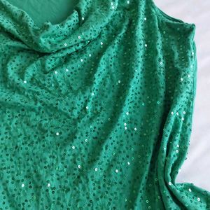 Sequin Green cowl neck cami ✨️