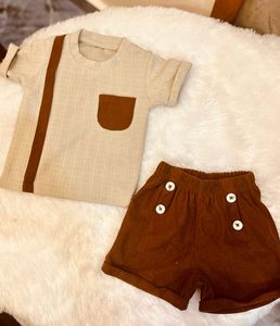 Baby Boys 2-Piece Waffle Knit Outfit