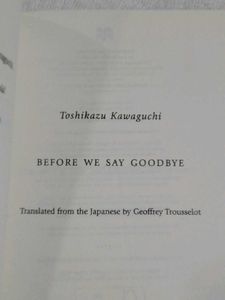 Before We Say Goodbye