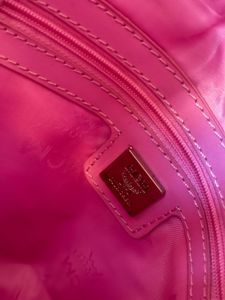 Pink MCM Studded Backpack