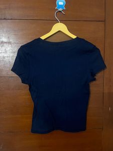 h&amp;m new Navy Blue Graphic T-Shirt