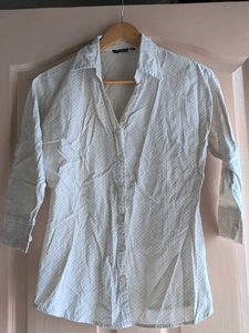 Chic Polka Dot Button-Up Shirt