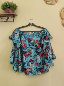 Casual Floral Print Women Top 🌺
