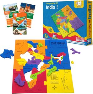 Learn India Geography - Puzzle & Quiz Game