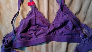 Purple Lace Bra