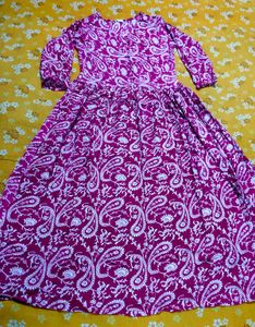Beautiful Pink Paisley Print Kurta