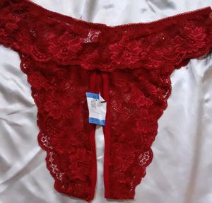 new Red Lace Thong - panty