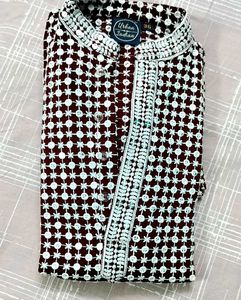 ETHNIC MAROON KURTA