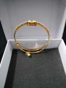 Elegant Gold Bracelet with CZ Stones