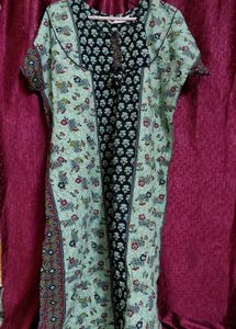 Floral Print Cotton Nighty