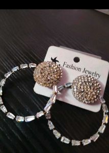 Sparkling Hoop Earrings