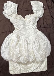 White Bridal Bridgeton inspired vintage gown