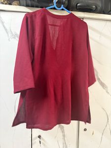 Maroon shrug jacket