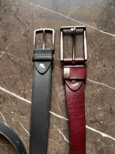 Men's Leather Belt Set